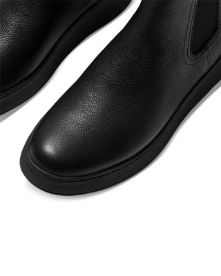 Women's F-Mode Stitch Warm Tumbled Leather Chelsea Boots