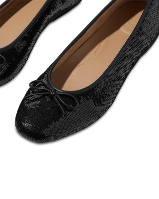 Women&#39;s Delicato Bow Sequin Ballet Flats