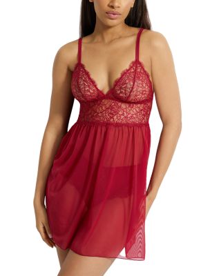 It's On Mesh Lace Chemise