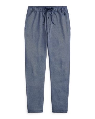 Jacquard Knit Herringbone Pajama Pants