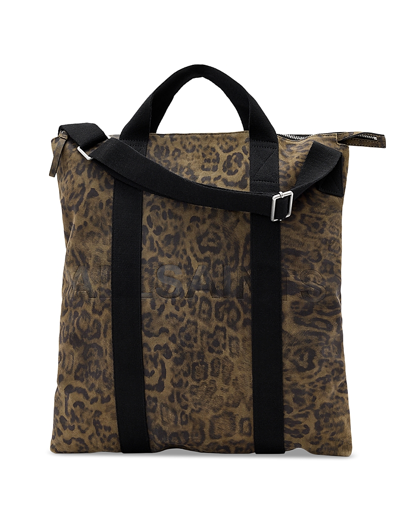 Allsaints Kei Leather Multi-use Backpack In Brown