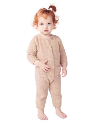 Unisex Fuzzy Long Sleeve Jumpsuit - Baby