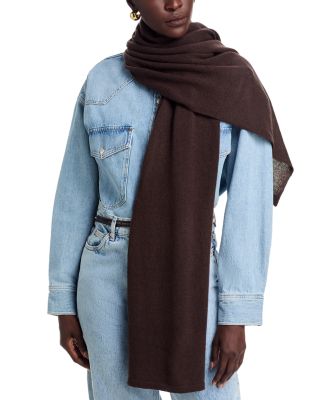 100% Cashmere Oversized Knit Scarf - Exclusive