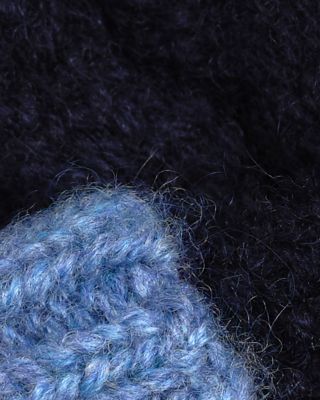 Color Block Cable Knit Wool & Cashmere Beanie