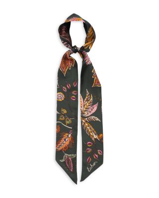 Falling Leaves Silk Ribbon Scarf
