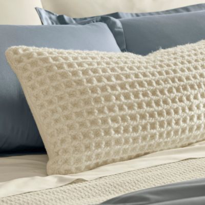 Grand Waffle Merino Wool Lumbar Pillow