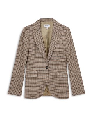 River Single Breasted Check Jacket
