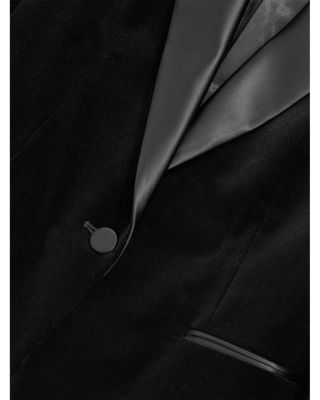 Petites Myrtle Single Breasted Velvet Jacket