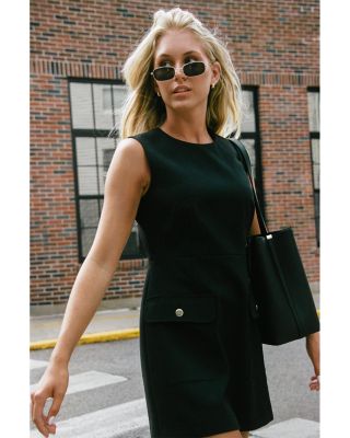 Azra Twill Sleeveless Dress