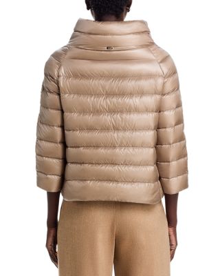 Sofia Iconico Cropped Down Puffer Coat