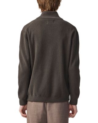Danny Full Zip Ribbed Sweater