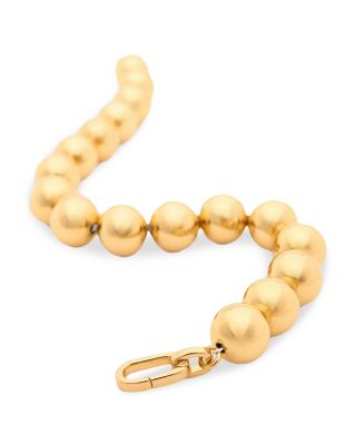 Two-Tone Sphere Choker Necklace, 16.5&amp;quot;