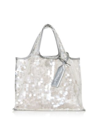Mini Sequin Mesh Tote Bag