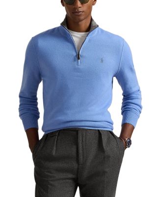 Cashmere Regular Fit Quarter Zip Mock Neck Sweater - Exclusive