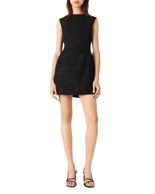 Rhinestone Flared Mini Dress