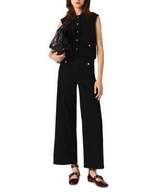 Pearl Collar Sleeveless Top