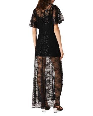 Sequin Lace Maxi Dress