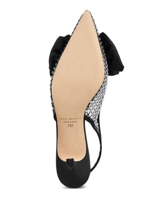 Women's Debra Embellished Kitten Heel Slingback Pumps
