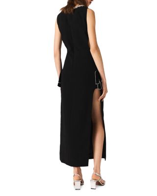 Jewel Collar Maxi Dress