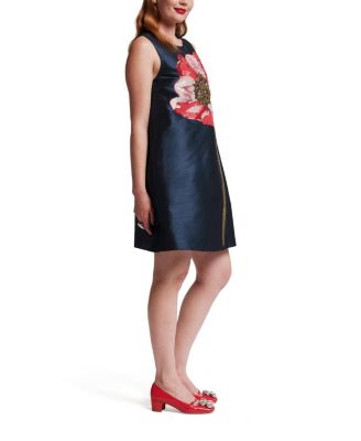 Alice Shift Dress with Flower