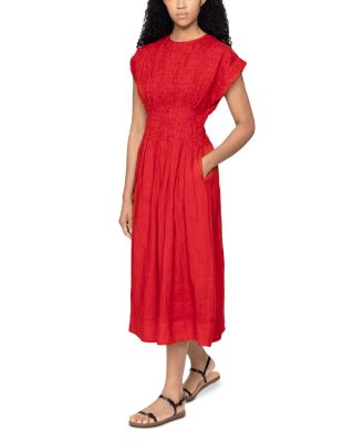 Imogen Solid Midi Dress