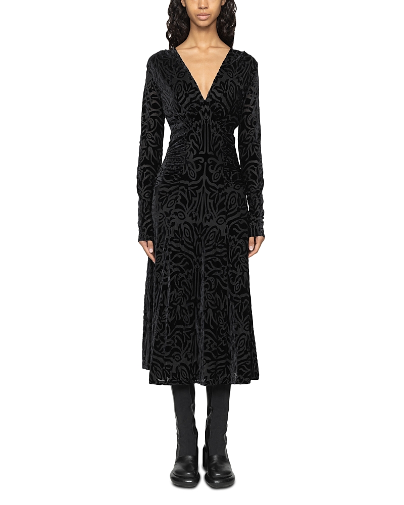 Sea Julie Burnout Dress In Black