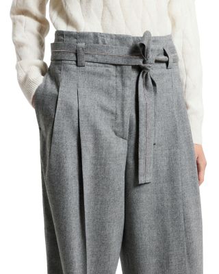 Belted Wide Leg Pants