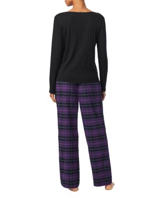 Long Sleeve V Neck Pajama Set