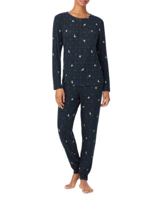 Long Sleeve Henley Jogger Pants Pajama Set