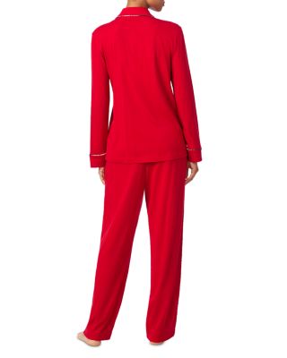 Long Sleeve Notch Collar Long Pants Pajama Set