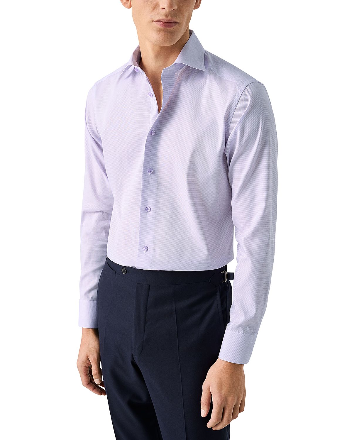 Eton Contemporary Fit Textured Solid Shirt