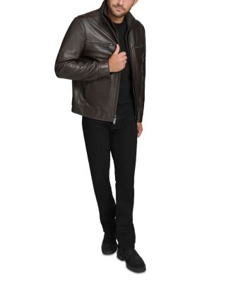 Winton Leather Bomber Jacket