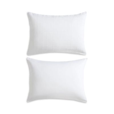 Puckered Grid Solid 3 Piece Duvet Cover Set, King