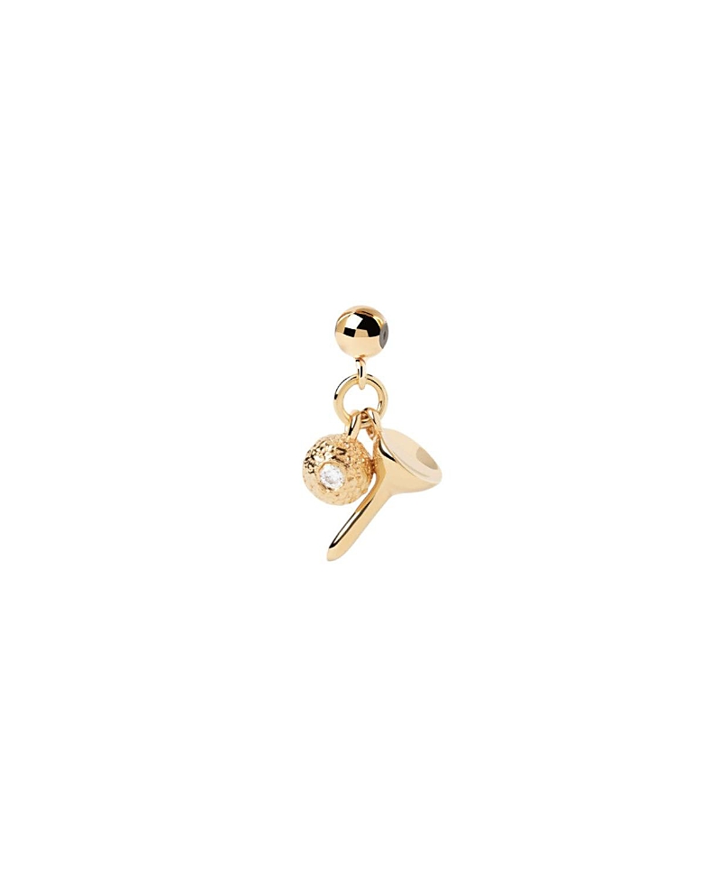 Pdpaola Golf Charm In Gold