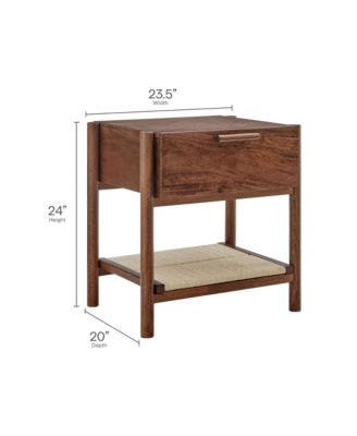 Oswin 1-Drawer Wood Nightstand