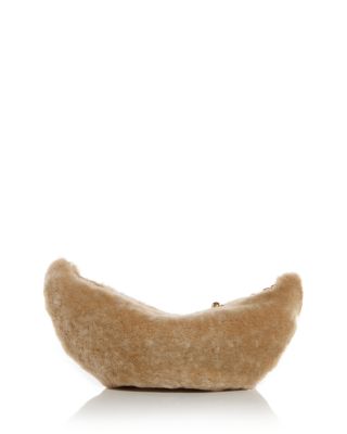 Chlo&eacute; Halfmoon Mini Icons Shearling Shoulder Bag