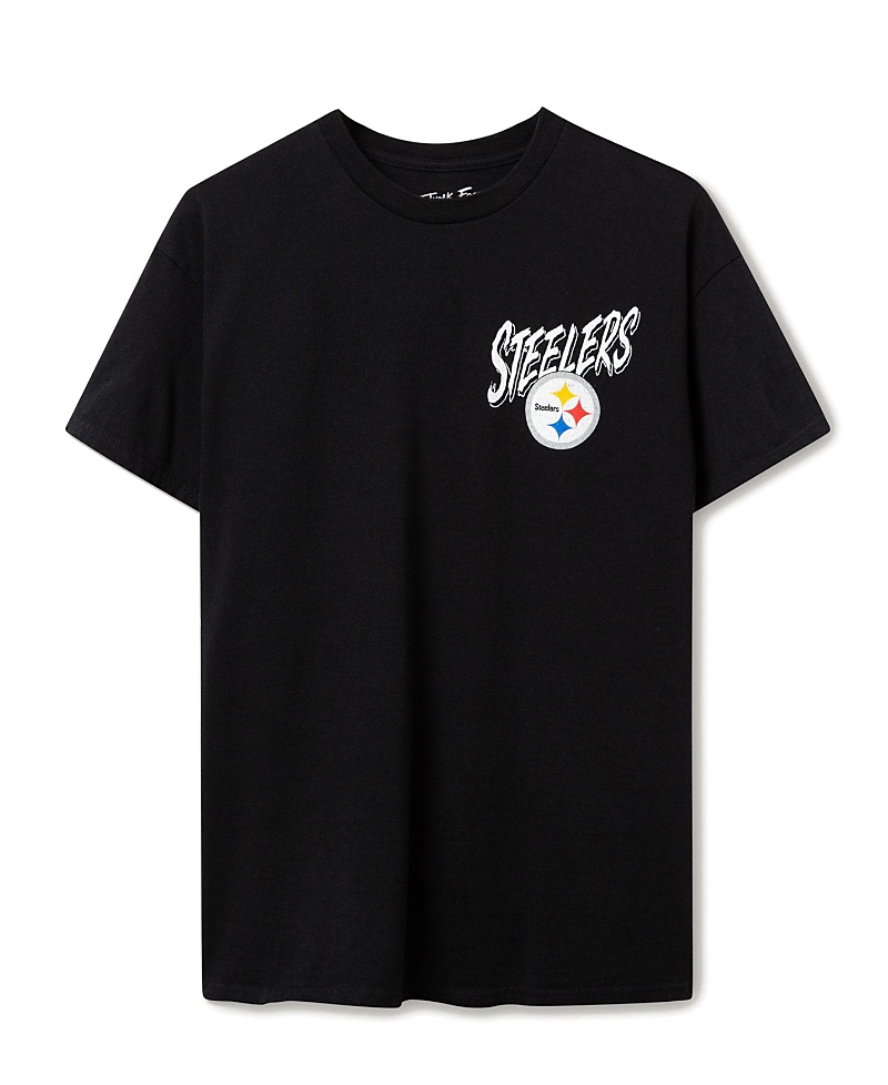 Junk Food Clothing Unisex Nfl Pittsburgh Steelers Icon Flea Market Tee In Black