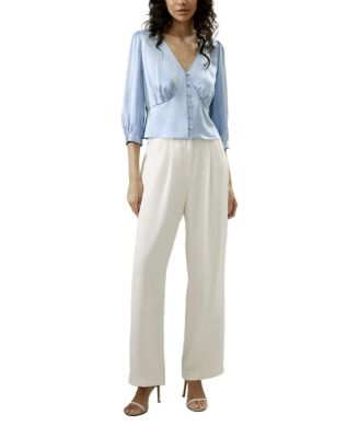 Fitted Retro Corset Silk Top