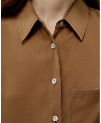 Half-Placket Short Sleeve Button Up Shirt