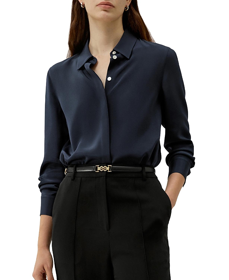 Lilysilk Graceful Button Up Silk Blouse In Multi