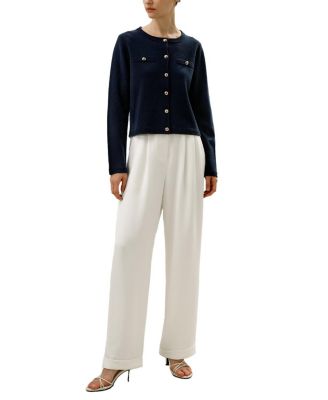 Merino Wool Golden Buttons Cardigan