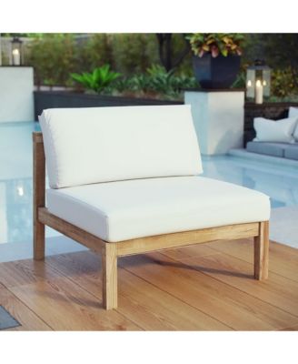 Bayport Outdoor Patio Teak Armless Chair