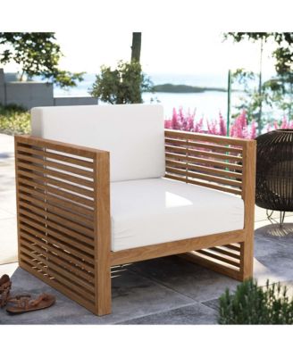 Carlsbad Teak Wood Outdoor Patio Armchair