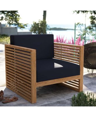 Carlsbad Teak Wood Outdoor Patio Armchair