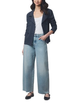 French Terry Double Breasted Blazer