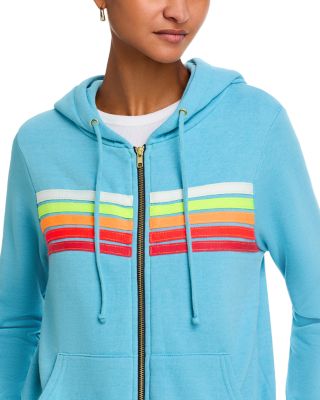 Rainbow-Stripe Hoodie 