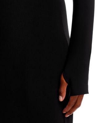 Long Sleeve Turtleneck Midi Dress