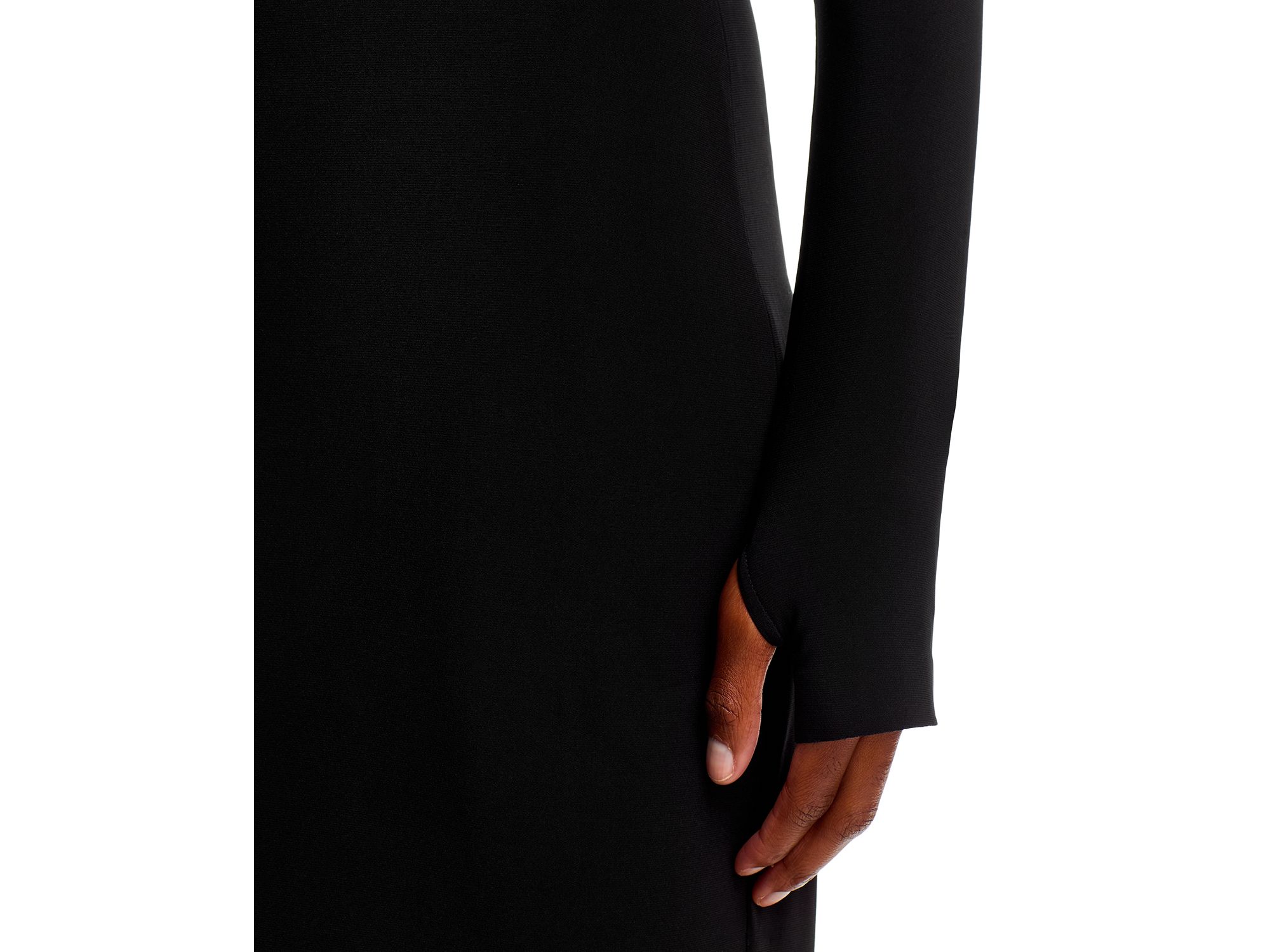 Long Sleeve Turtleneck Midi Dress — Image 3