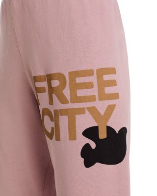 Cotton Logo Sweatpants in Ballerina Golden