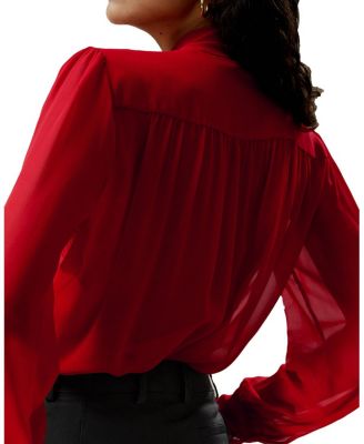 Bow Tie Silk Jasmine Blouse